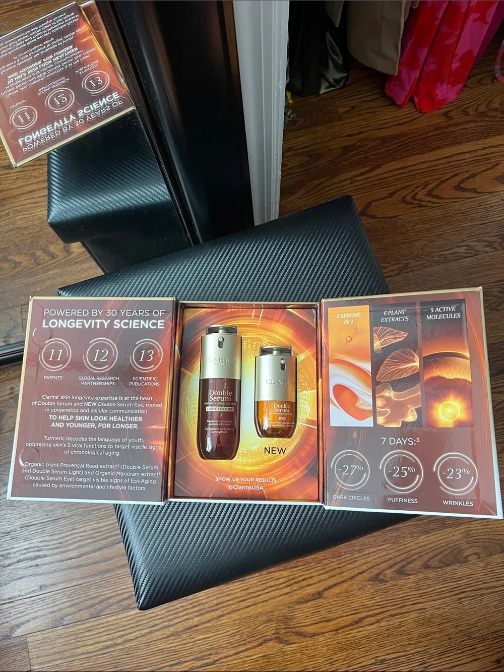 Clarins premium packaging